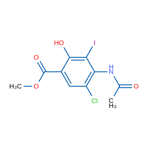 Methyl 4-acetamido-5-chloro-2-hydroxy-3-iodobenzoate 10g