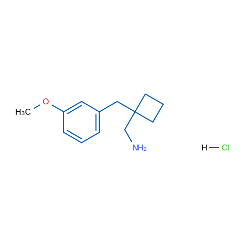 (1-(3-Methoxybenzyl)cyclobutyl)methanamine hydrochloride 1g