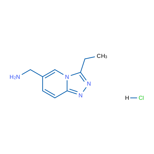 (3-Ethyl-[1,2,4]triazolo[4,3-a]pyridin-6-yl)methanamine hydrochloride 1g