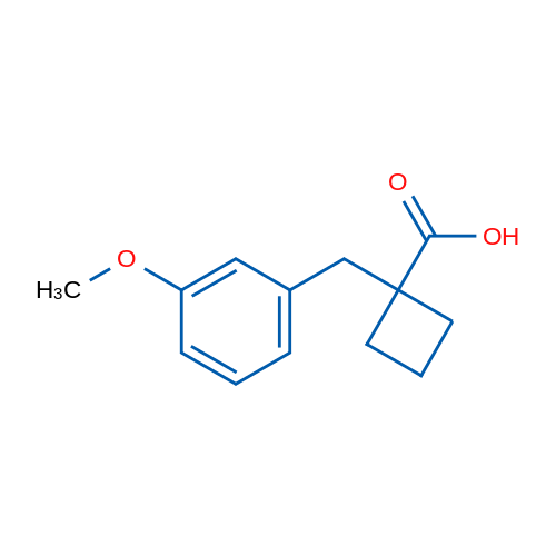 1-(3-Methoxybenzyl)cyclobutanecarboxylic acid 1g