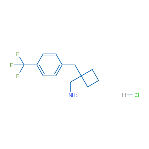 (1-(4-(Trifluoromethyl)benzyl)cyclobutyl)methanamine hydrochloride 1g