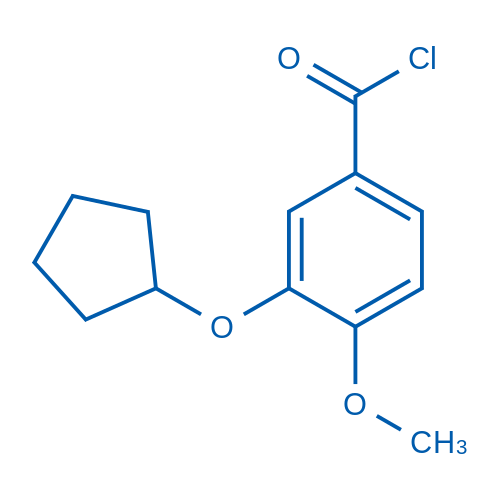 3-(Cyclopentyloxy)-4-methoxybenzoyl chloride 1g