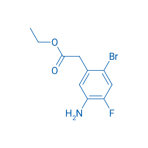 Ethyl 2-(5-amino-2-bromo-4-fluorophenyl)acetate 250mg