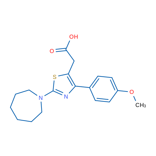 2-(2-(Azepan-1-yl)-4-(4-methoxyphenyl)thiazol-5-yl)acetic acid 1g