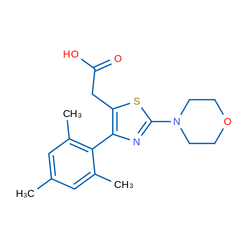 2-(4-Mesityl-2-morpholinothiazol-5-yl)acetic acid 1g