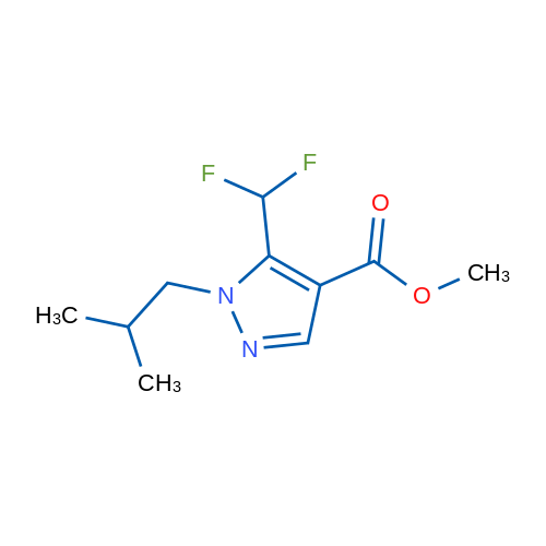 Methyl 5-(difluoromethyl)-1-isobutyl-1H-pyrazole-4-carboxylate 1g