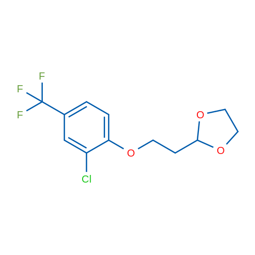 2-(2-(2-Chloro-4-(trifluoromethyl)phenoxy)ethyl)-1,3-dioxolane 1g
