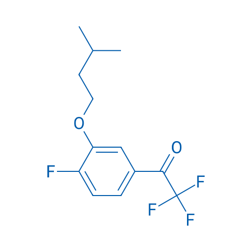 2,2,2-Trifluoro-1-(4-fluoro-3-(isopentyloxy)phenyl)ethanone 1g