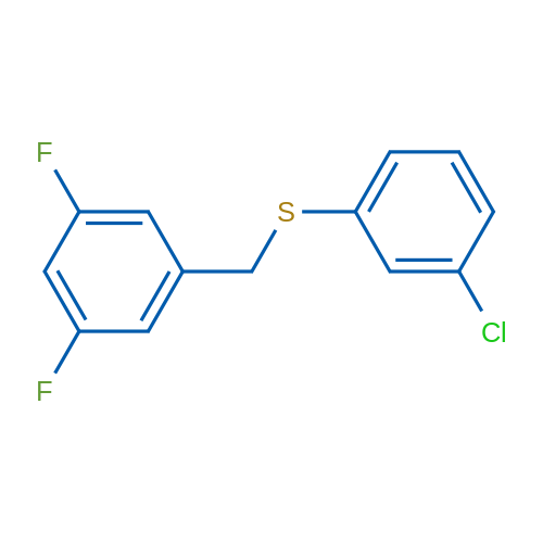 (3-Chlorophenyl)(3,5-difluorobenzyl)sulfane 1g
