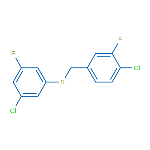 (4-Chloro-3-fluorobenzyl)(3-chloro-5-fluorophenyl)sulfane 1g