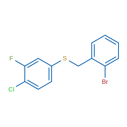 (2-Bromobenzyl)(4-chloro-3-fluorophenyl)sulfane 1g