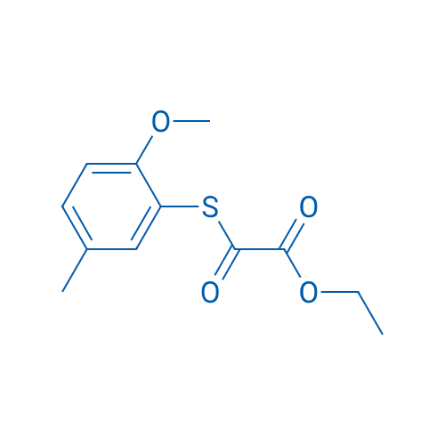 Ethyl 2-((2-methoxy-5-methylphenyl)thio)-2-oxoacetate 1g