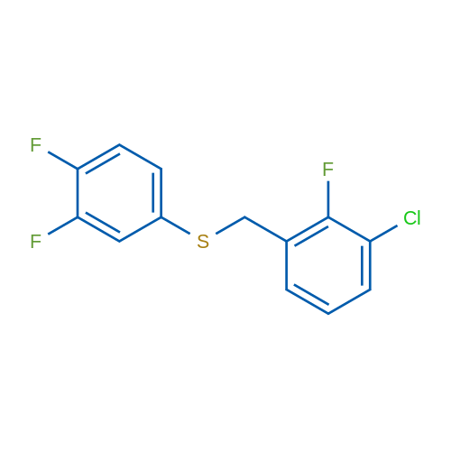 (3-Chloro-2-fluorobenzyl)(3,4-difluorophenyl)sulfane 1g