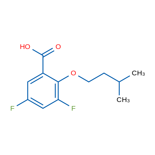 3,5-Difluoro-2-(isopentyloxy)benzoic acid 1g