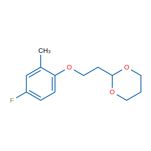 2-(2-(4-Fluoro-2-methylphenoxy)ethyl)-1,3-dioxane 1g
