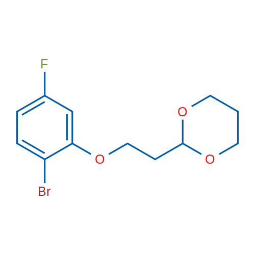 2-(2-(2-Bromo-5-fluorophenoxy)ethyl)-1,3-dioxane 1g
