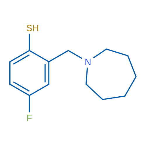 2-(Azepan-1-ylmethyl)-4-fluorobenzenethiol 1g