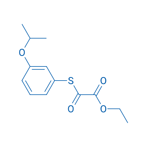 Ethyl 2-((3-isopropoxyphenyl)thio)-2-oxoacetate 1g