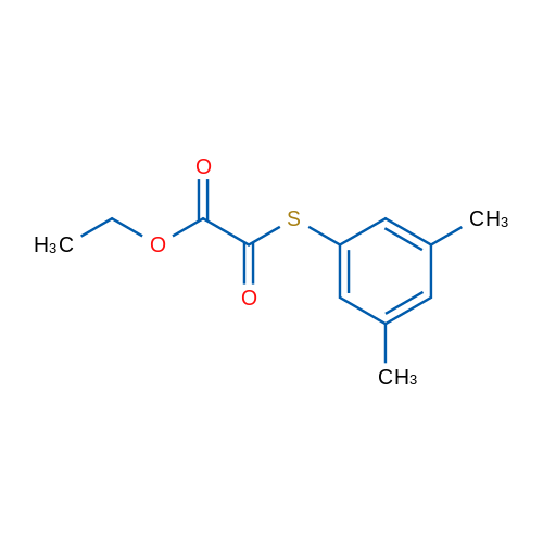 Ethyl 2-((3,5-dimethylphenyl)thio)-2-oxoacetate 10g