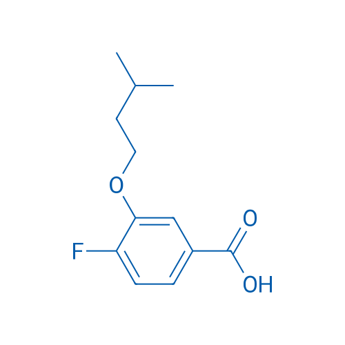 4-Fluoro-3-(isopentyloxy)benzoic acid 1g