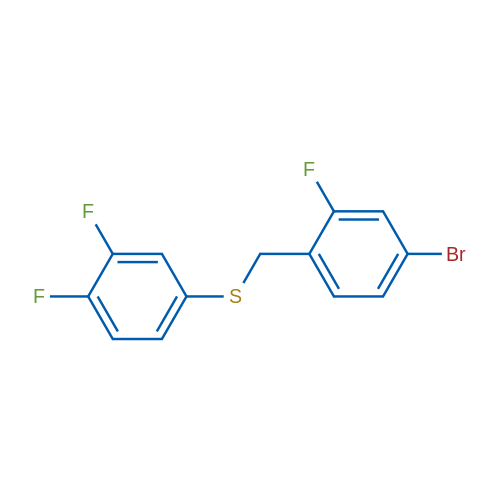 (4-Bromo-2-fluorobenzyl)(3,4-difluorophenyl)sulfane 1g