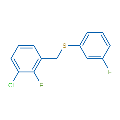 (3-Chloro-2-fluorobenzyl)(3-fluorophenyl)sulfane 1g