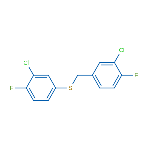 (3-Chloro-4-fluorobenzyl)(3-chloro-4-fluorophenyl)sulfane 1g
