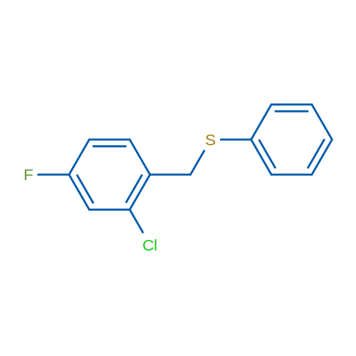 (2-Chloro-4-fluorobenzyl)(phenyl)sulfane 1g
