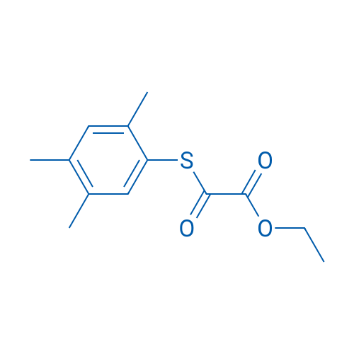 Ethyl 2-oxo-2-((2,4,5-trimethylphenyl)thio)acetate 1g