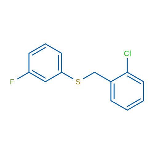(2-Chlorobenzyl)(3-fluorophenyl)sulfane 1g
