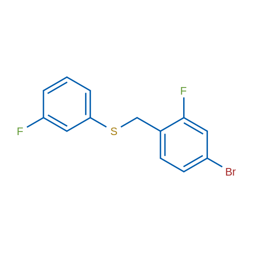 (4-Bromo-2-fluorobenzyl)(3-fluorophenyl)sulfane 1g