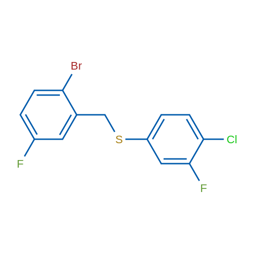 (2-Bromo-5-fluorobenzyl)(4-chloro-3-fluorophenyl)sulfane 1g