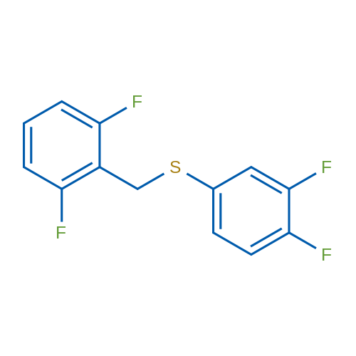 (2,6-Difluorobenzyl)(3,4-difluorophenyl)sulfane 1g