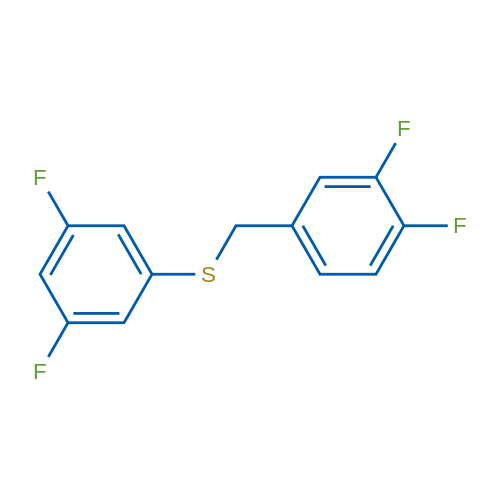 (3,4-Difluorobenzyl)(3,5-difluorophenyl)sulfane 1g
