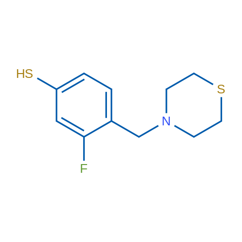 3-Fluoro-4-(thiomorpholinomethyl)benzenethiol 1g