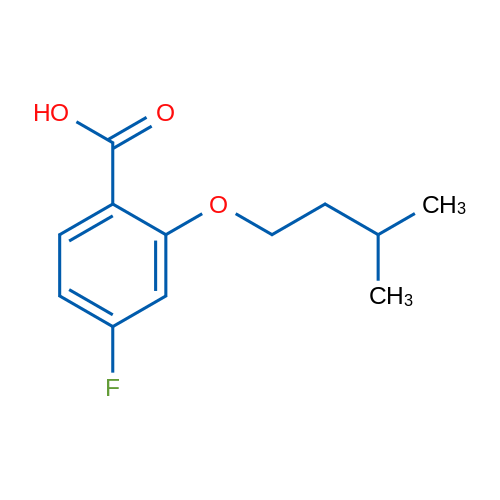 4-Fluoro-2-(isopentyloxy)benzoic acid 1g