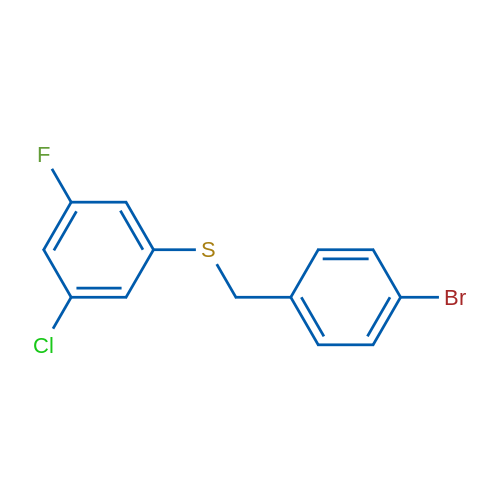 (4-Bromobenzyl)(3-chloro-5-fluorophenyl)sulfane 1g