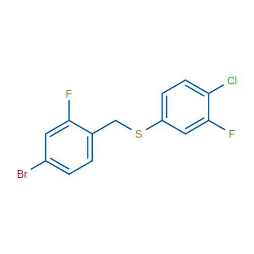 (4-Bromo-2-fluorobenzyl)(4-chloro-3-fluorophenyl)sulfane 1g