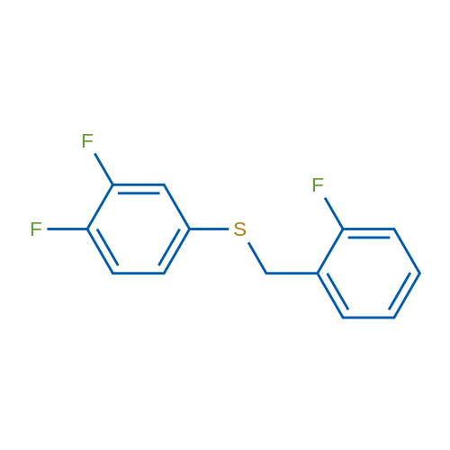 (3,4-Difluorophenyl)(2-fluorobenzyl)sulfane 1g