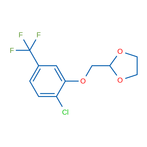 2-((2-Chloro-5-(trifluoromethyl)phenoxy)methyl)-1,3-dioxolane 1g
