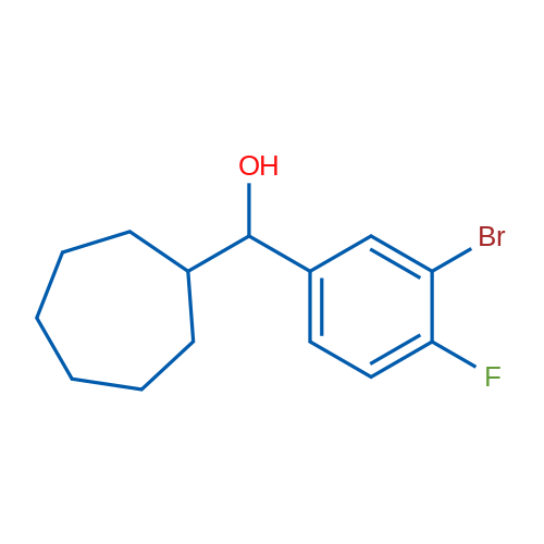 (3-Bromo-4-fluorophenyl)(cycloheptyl)methanol 1g