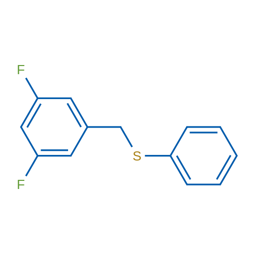 (3,5-Difluorobenzyl)(phenyl)sulfane 1g