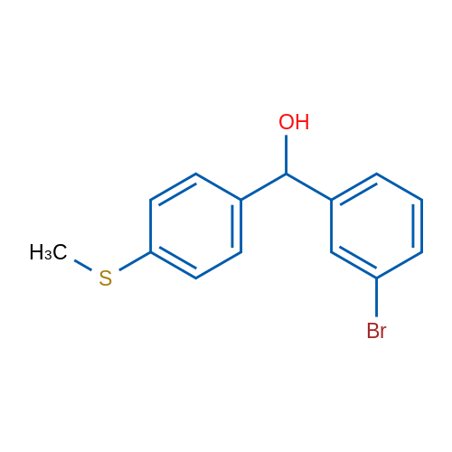 (3-Bromophenyl)(4-(methylthio)phenyl)methanol 1g