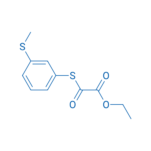 Ethyl 2-((3-(methylthio)phenyl)thio)-2-oxoacetate 1g