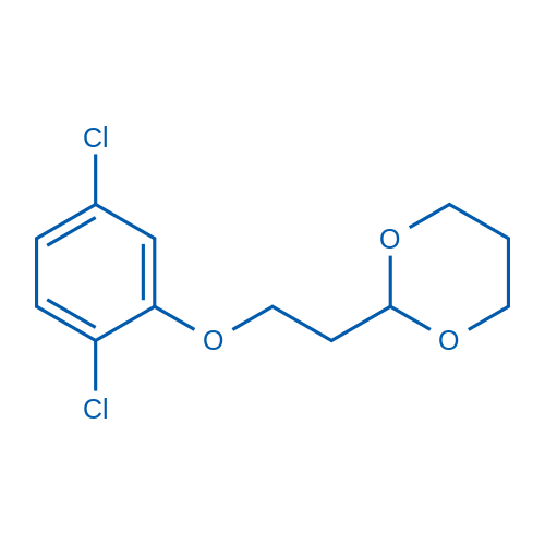 2-(2-(2,5-Dichlorophenoxy)ethyl)-1,3-dioxane 1g