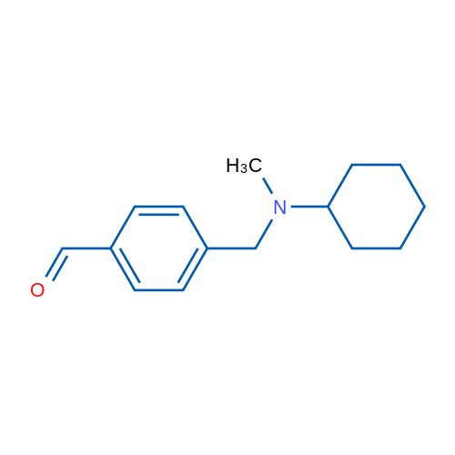 4-((Cyclohexyl(methyl)amino)methyl)benzaldehyde 1g