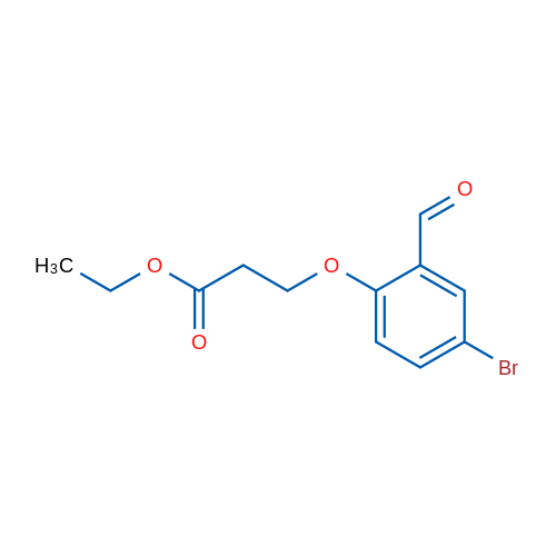 Ethyl 3-(4-bromo-2-formylphenoxy)propanoate 1g