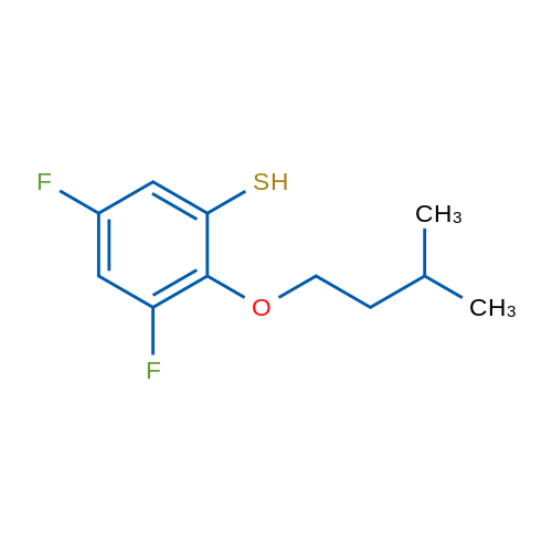 3,5-Difluoro-2-(isopentyloxy)benzenethiol 1g