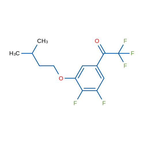 1-(3,4-Difluoro-5-(isopentyloxy)phenyl)-2,2,2-trifluoroethanone 1g