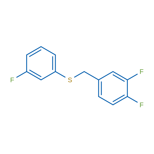 (3,4-Difluorobenzyl)(3-fluorophenyl)sulfane 1g